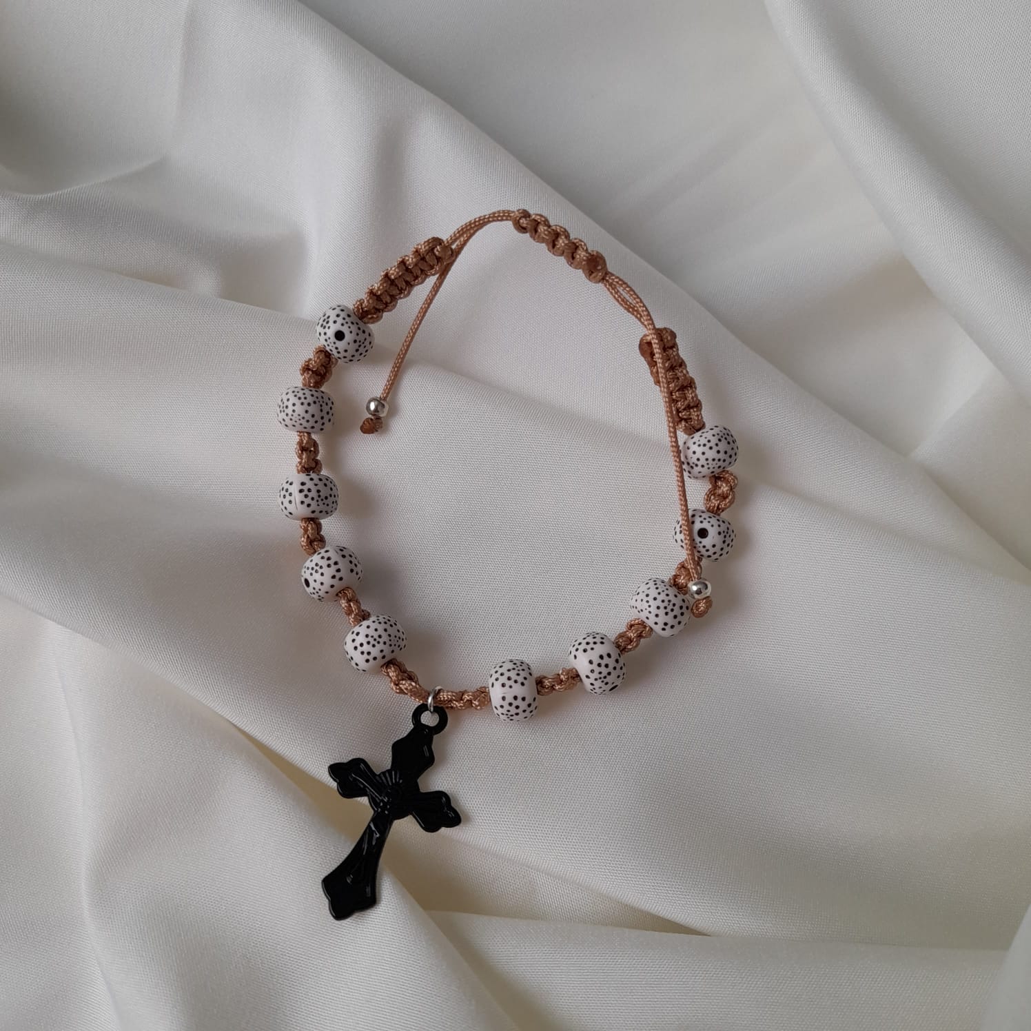 Pulsera Tejida Beige